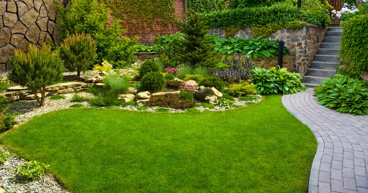 Belys Bau GmbH - Bauunternehmen - Detail eines botanischen Gartens.